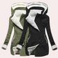 Women's Hooded Windbreaker – Stylish Color Block Design for Winter 2