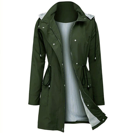 Women's Hooded Windbreaker – Stylish Rainproof Jacket for All Seasons 0