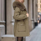 Women’s Insulated Parka Coat – Stylish Faux Fur Hood & Adjustable Fit 7