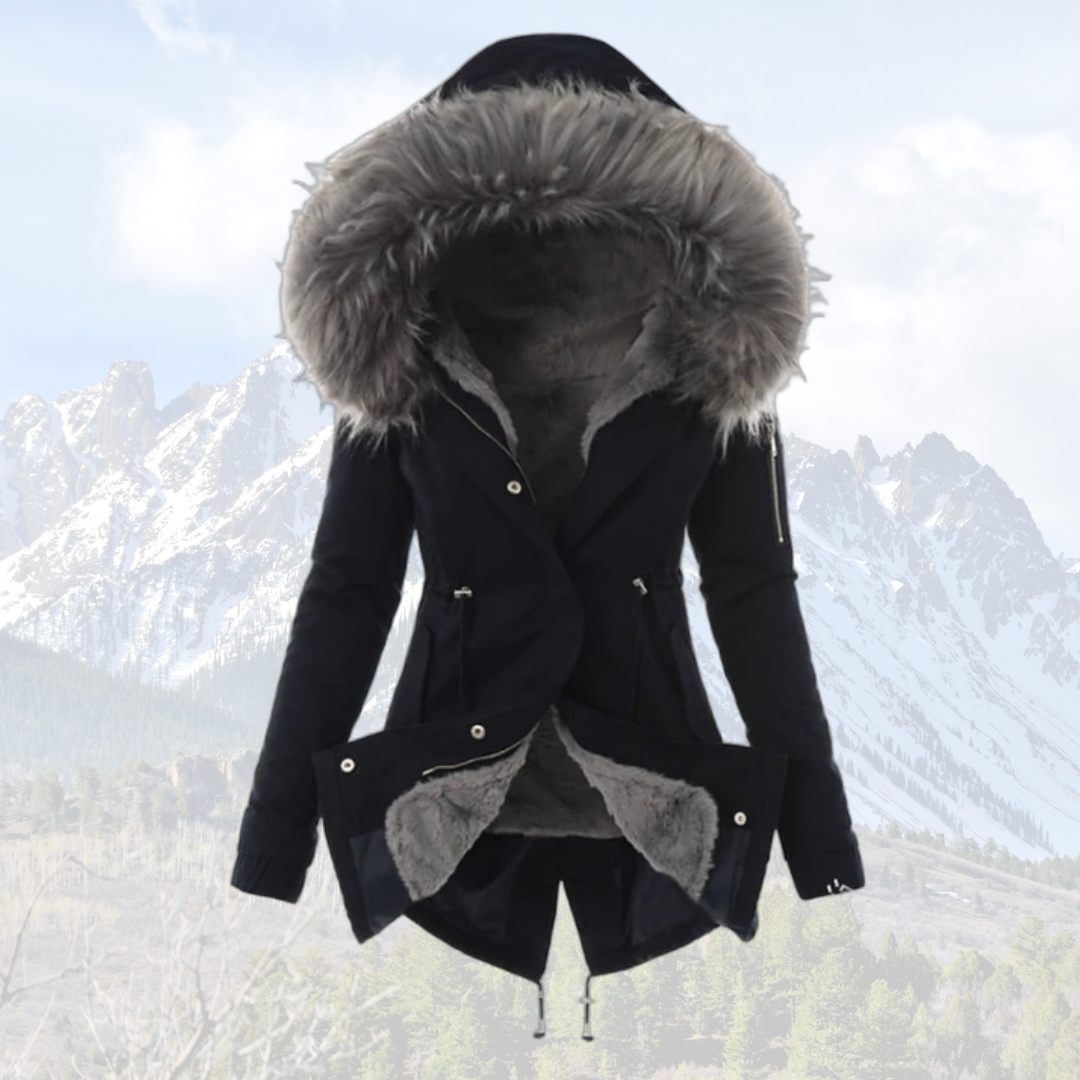 Women's Insulated Winter Jacket – Stylish Faux-Fur Hood for Warmth 0