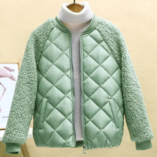 Women's Jacket – Lightweight Faux Lamb Wool for Cozy Winter Style 0