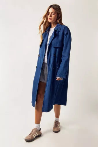 Women's Knee-Length Jacket – Elegant Single-Breasted Design 2