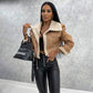 Women's Lamb Wool Motorcycle Jacket – Cozy Chic for Every Occasion 10