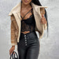 Women's Lamb Wool Motorcycle Jacket – Cozy Chic for Every Occasion 8