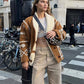 Women's Lapel Jacket – Cozy Style for Winter Outings 1