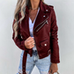 Women's Leather Biker Jacket – Stylish & Warm for Winter 1
