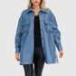 Women's Leather Jacket - Chic Belted Design for Effortless Style 3