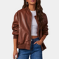 Women's Leather Jacket – Elongated Design for Edgy Style 3