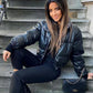 Women's Leather Jacket – Stand-Up Collar for Stylish Comfort 3