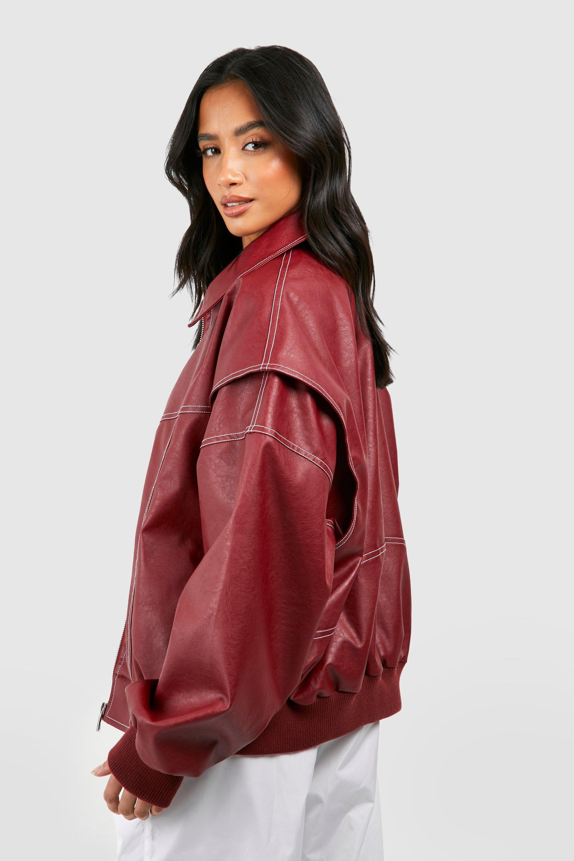 Women's Leather Jacket – Timeless Bomber for Year-Round Style 5