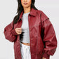Women's Leather Jacket – Timeless Bomber for Year-Round Style 6