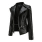Women's Leather Jacket – Versatile Detachable Hem for Chic Style 3