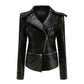 Women's Leather Jacket – Versatile Detachable Hem for Chic Style 4