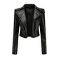 Women's Leather Jacket – Versatile Detachable Hem for Chic Style 5