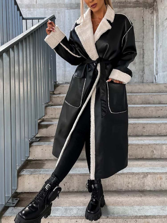 Women's Leather Winter Jacket – Chic Style with Cozy Comfort 0