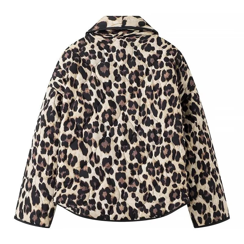 Women's Leopard Print Jacket – Chic Comfort for Casual Style 1