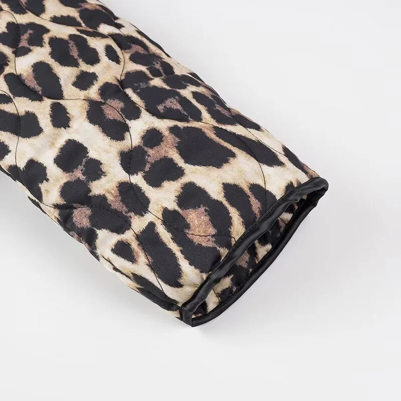 Women's Leopard Print Jacket – Chic Comfort for Casual Style 6