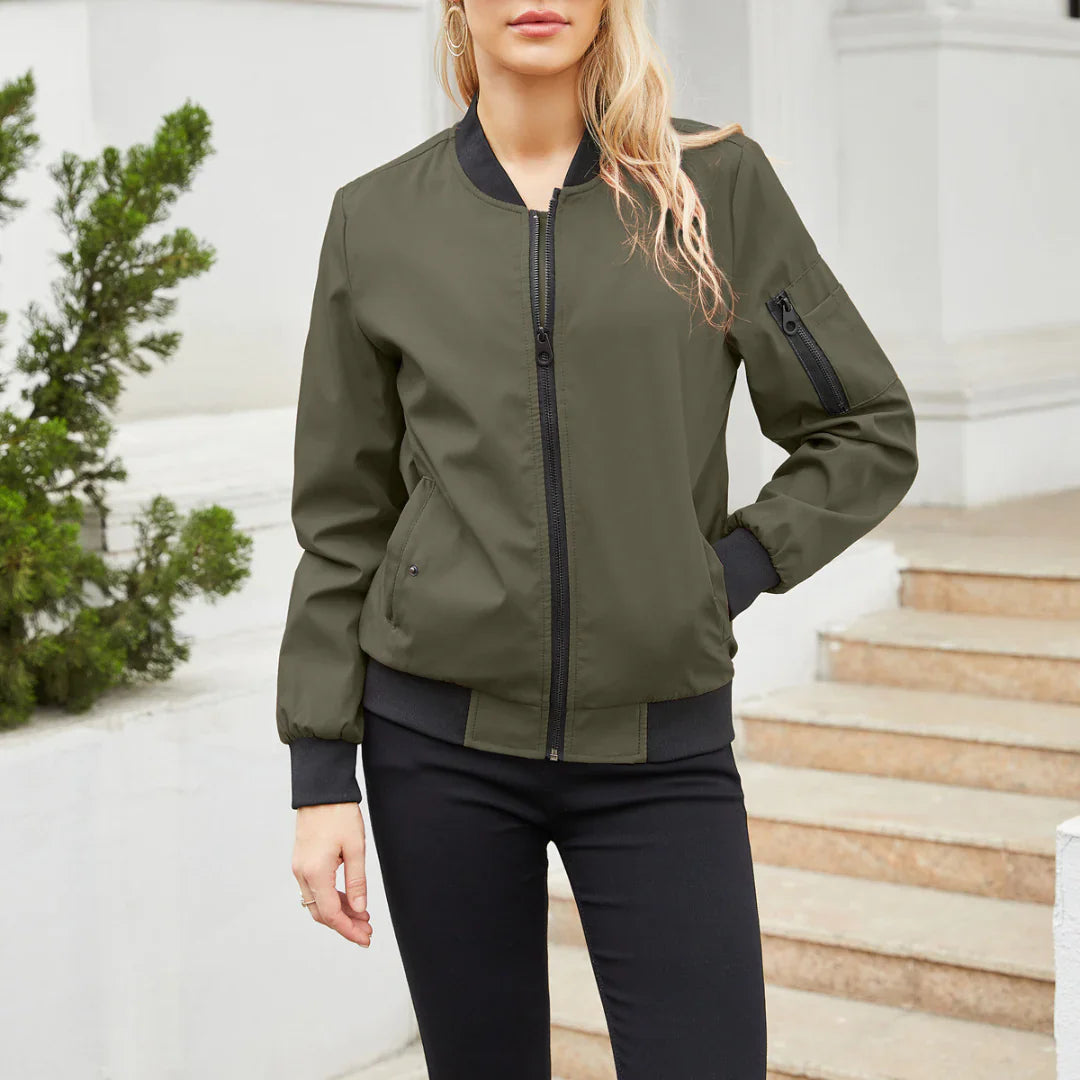 Women's Lightweight Bomber Jacket – Stylish & Versatile Layering 4