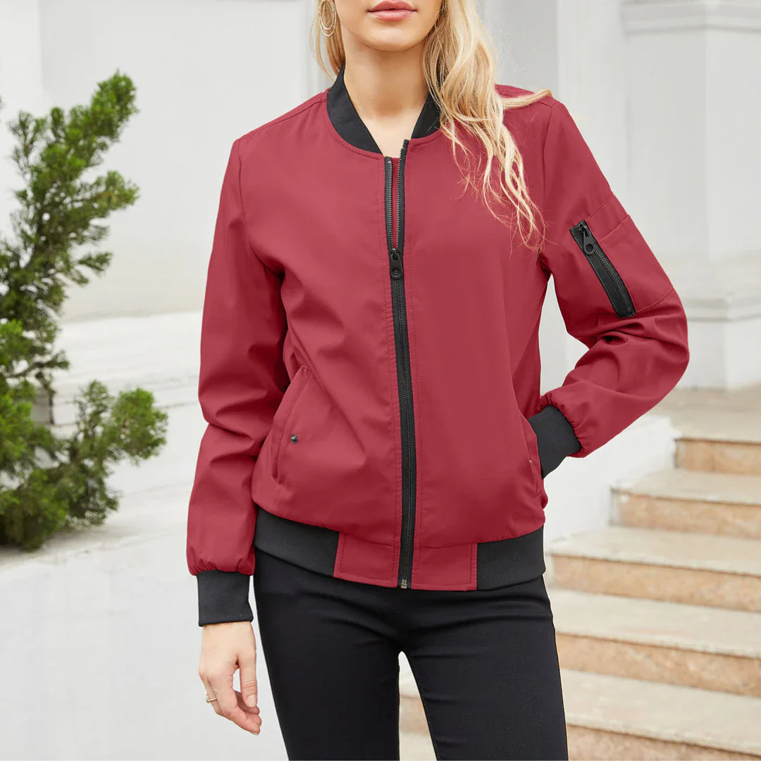 Women's Lightweight Bomber Jacket – Stylish & Versatile Layering 6