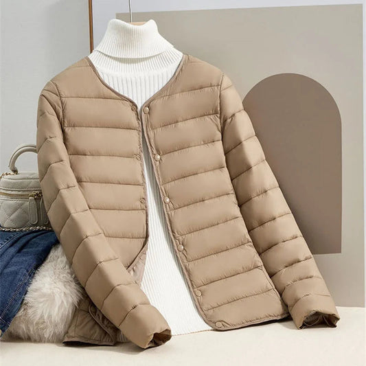 Women's Lightweight Down Jacket - Slim Fit for Stylish Warmth 0