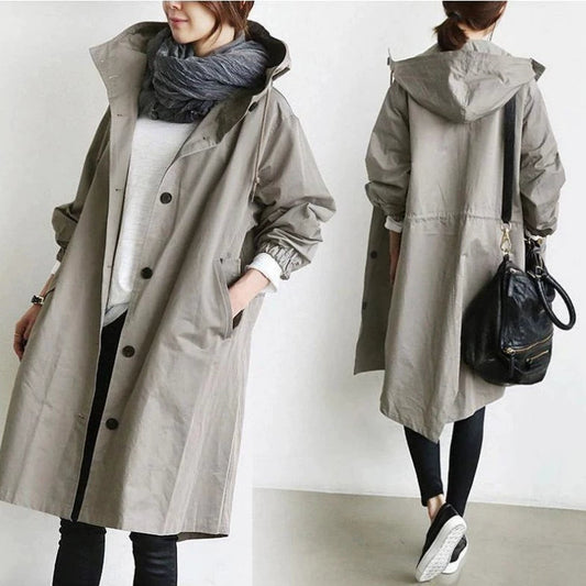 Women's Lightweight Windbreaker Dress – Stylish Comfort for Fall 0