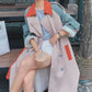 Women's Long Coat – Chic Design with Bold Color Accents 1