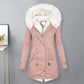 Women's Long Faux Fur Coat – Warm Padded Design for Winter 5
