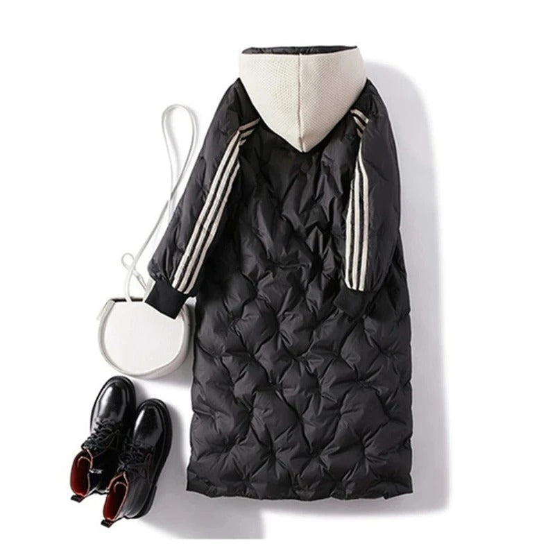 Women's Long Puffer Coat – Down Insulated for Winter Warmth 5
