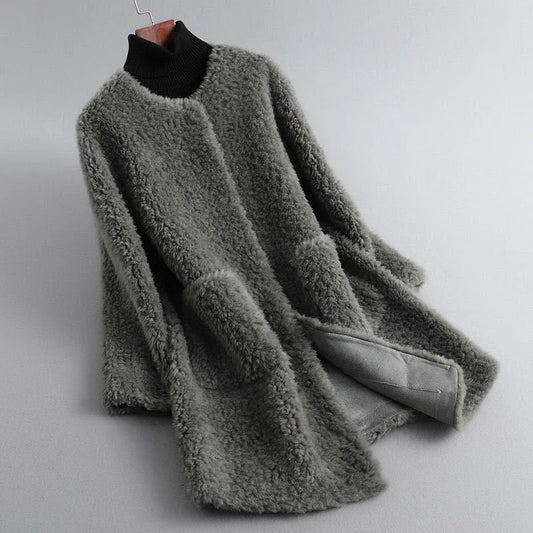 Women's Long Teddy Fur Jacket – Cozy Warmth for Winter Days 0