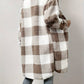 Women's Long Teddy Jacket – Cozy Checkered Style for Fall 1