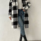 Women's Long Teddy Jacket – Cozy Checkered Style for Fall 5