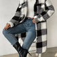 Women's Long Teddy Jacket – Cozy Checkered Style for Fall 8