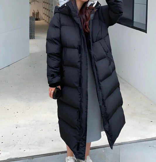 Women's Long Waterproof Puffer Jacket – Cozy & Stylish Protection 0