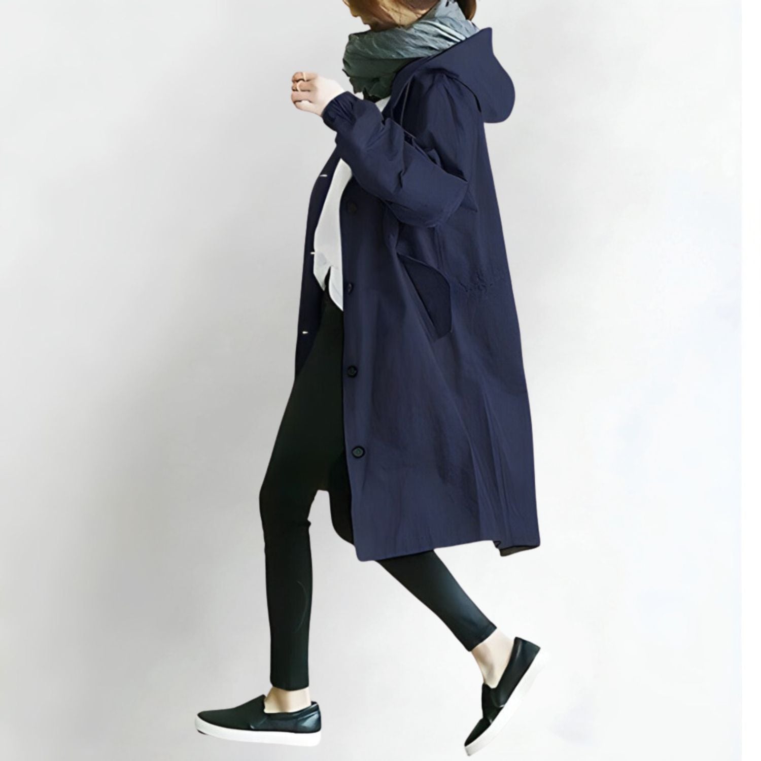 Women's Long Windbreaker Jacket – Stylish Comfort for Autumn 6