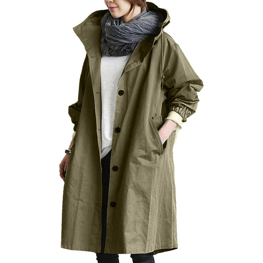 Women's Longline Windbreaker – Stylish & Cozy for Autumn 0