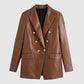 Women's Matte Faux Leather Jacket – Chic Spring Layering Essential 1
