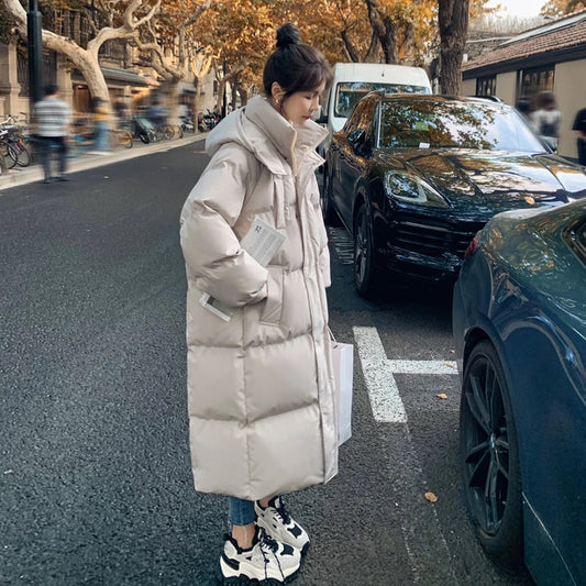 Women's Mid-Length Puffer Jacket – Stylish Warmth for Winter 0