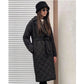 Women's Mid-Length Quilted Jacket – Elegant Lace Design for Winter 1