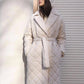Women's Mid-Length Quilted Jacket – Elegant Lace Design for Winter 8