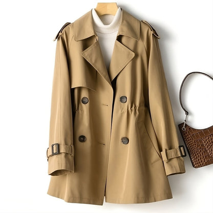 Women's Mid-Length Trench Coat – Chic Style for Spring & Autumn 0