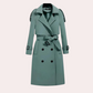 Women's Mid-Length Trench Coat – Slim Fit for Elegant Style 4