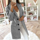 Women's Mid-Length Woolen Coat – Chic Double-Breasted Design 3