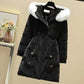 Women's Midi-Length Padded Jacket – Stylish Warmth with Drawstring Fit 3