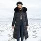 Women's Over-Knee Jacket – Chic Slim Fit with Fur Collar 7