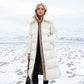 Women's Over-Knee Jacket – Chic Slim Fit with Fur Collar 9