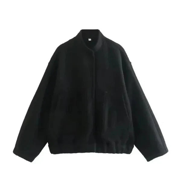 Women's Oversized Bomber Jacket – Chic & Comfortable Fall Layer 11