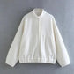 Women's Oversized Bomber Jacket – Chic & Comfortable Fall Layer 3