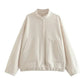 Women's Oversized Bomber Jacket – Chic & Comfortable Fall Layer 5