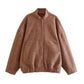 Women's Oversized Bomber Jacket – Chic & Comfortable Fall Layer 8