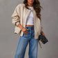 Women’s Oversized Bomber Jacket – Glossy Leather-Look for Edgy Style 2